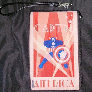 Captain America Wristlet Wallet Purse Marvel Disney